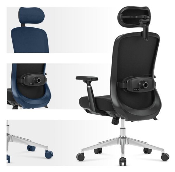 Masážna kancelárska stolička Leadpro 6.0 Black