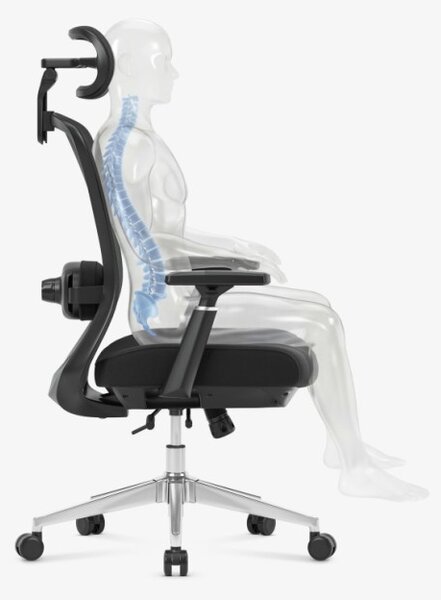 Masážna kancelárska stolička Leadpro 6.0 Black
