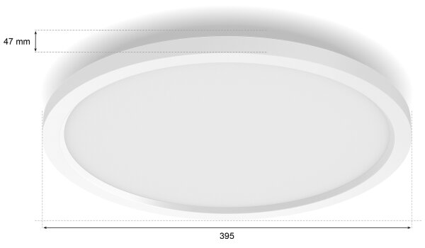 Philips - stmievateľné LED stropné svietidlo Hue AURELLE LED/21W/230V, priemer 39,5 cm, biele