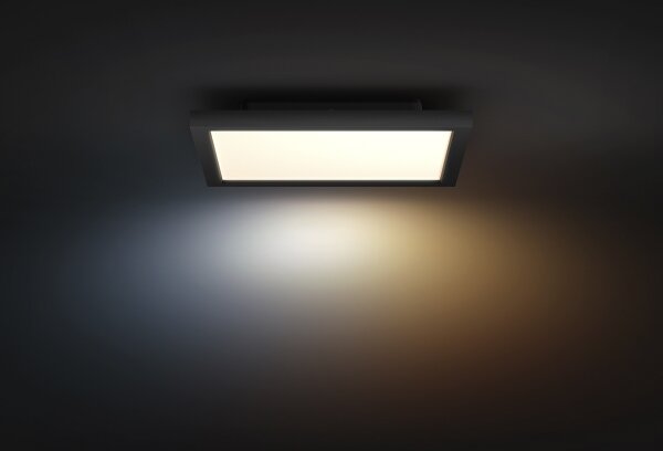 Philips - stmievateľné stropné svietidlo Hue AURELLE LED/19W/230V 30x30 cm čierne