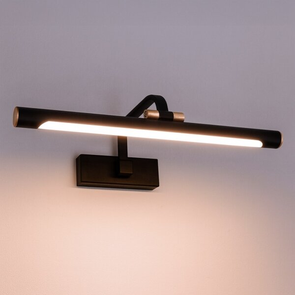 LED kúpeľňové osvetlenie na zrkadlo VINCI LED/12W/230V 40 cm IP44 čierna