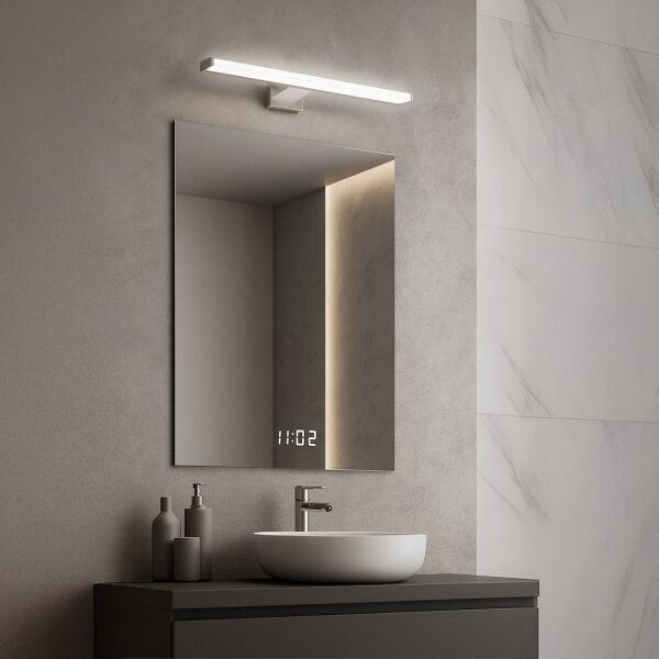 LED Kúpeľňové osvetlenie zrkadla MIRORE LED/8W/230V 40 cm IP44 lesklý chróm
