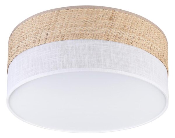 Stropné svietidlo SIRJA DOUBLE BOHO 2xE14/15W/230V priemer 35 cm béžová/biela