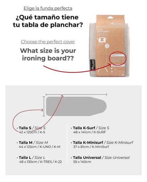 Poťah na žehliacu dosku 140x55 cm Universal – Rolser