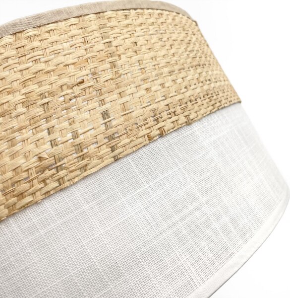 Stropné svietidlo SIRJA BOHO 2xE27/15W/230V pr. 45 cm béžová/biela
