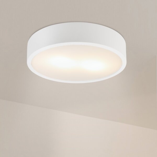 Stropné svietidlo NATURAL 3xE27/15W/230V pr. 37,5 cm borovica/biela