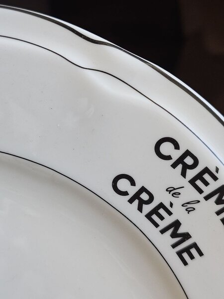 Krémový porcelánový jedálenský tanier so stromčekmi Crème de la Crème - Ø 26*1,5 cm - Housevitamin