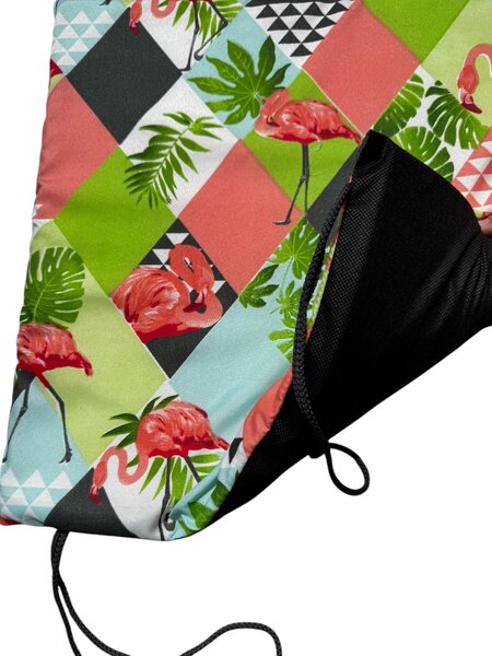 Podložka na stoličku tenká - Flamingo