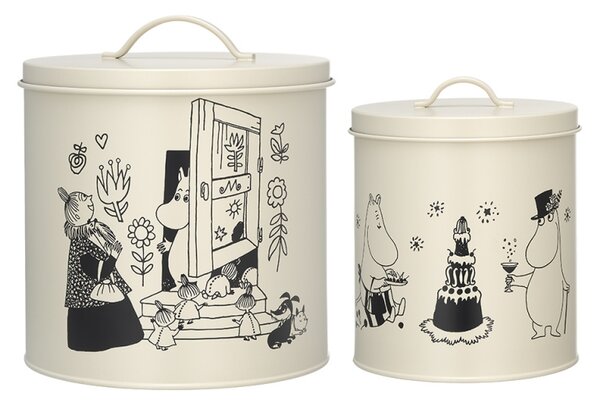Muurla Set dóz na maškrty Moomin Pets 2 ks / 80. výročie
