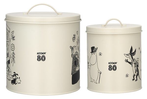 Muurla Set dóz na maškrty Moomin Pets 2 ks / 80. výročie
