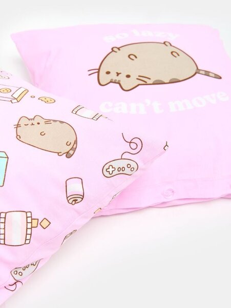 Sinsay - Obliečky na vankúš 2 balenie Pusheen the Cat - orchideová