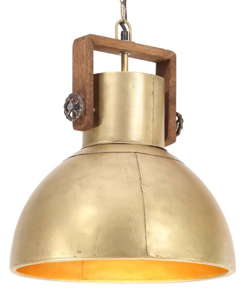 Industriálna závesná lampa 25 W mosadzná 40 cm okrúhla E27