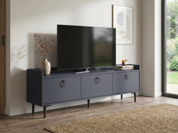 TV stolík PIENA 160 cm, antracitový