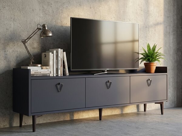 TV stolík PIENA 160 cm, antracitový