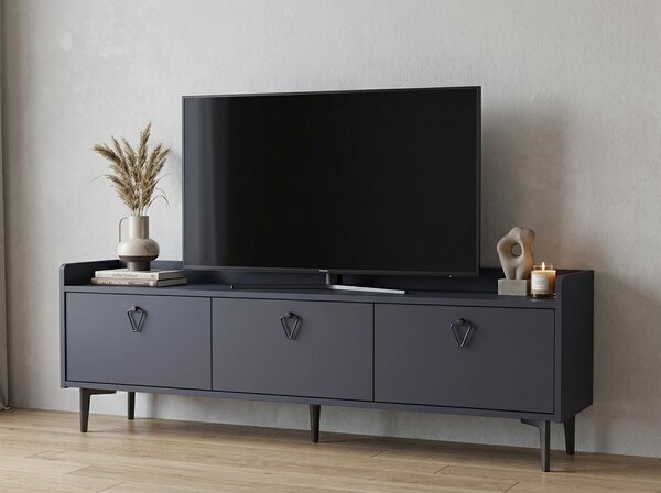 TV stolík PIENA 160 cm, antracitový
