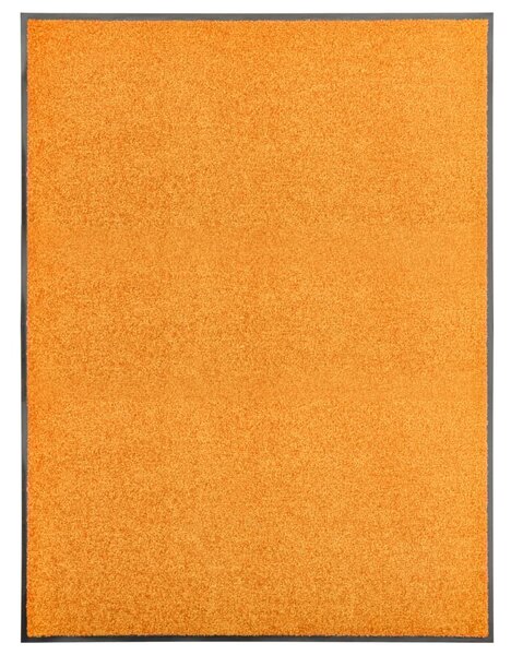 Rohožka, prateľná, oranžová 90x120 cm