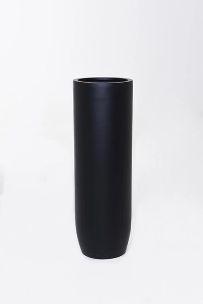 Kvetináč SOLERIO, sklolaminát, výška 100 cm, čierna