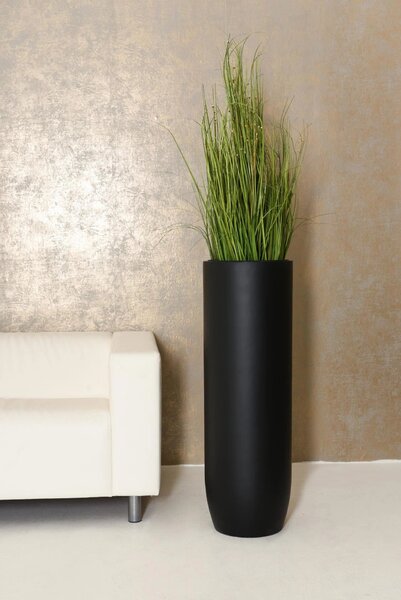 Kvetináč SOLERIO, sklolaminát, výška 100 cm, čierna