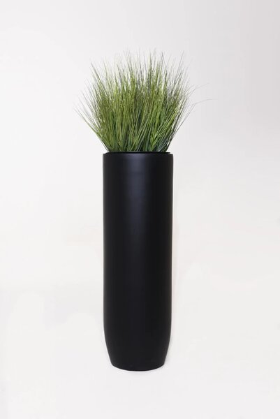 Kvetináč SOLERIO, sklolaminát, výška 100 cm, čierna