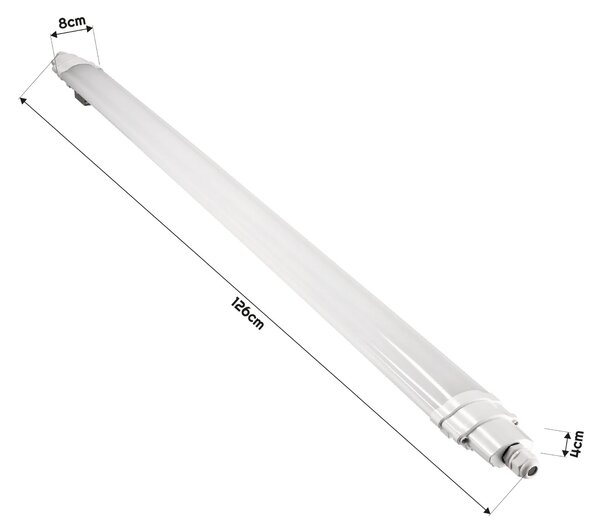 MILIO SVIETIDLO ORZO 120CM 36W 4000K NW 185LM/W IP65