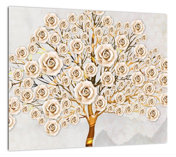 Zlatý strom - moderný obraz (Obraz 30x30cm)