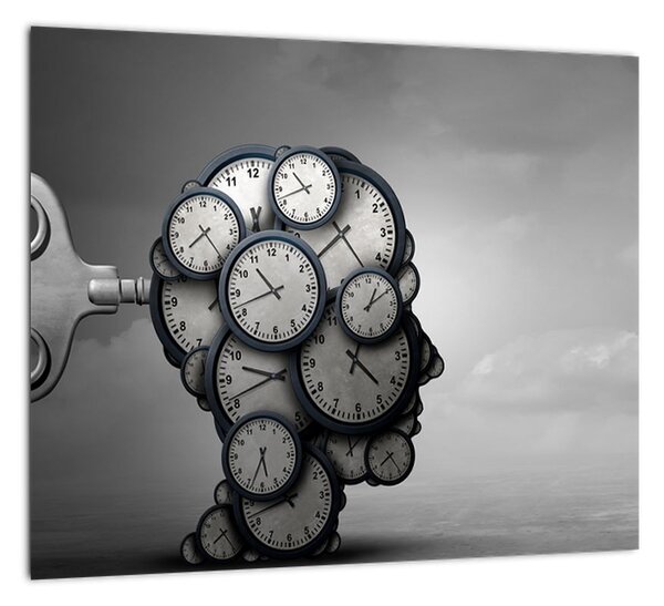 Abstraktný obraz: kľúč k mysli (Obraz 30x30cm)