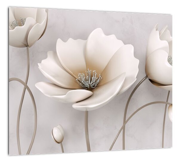 Obraz bieleho kvetu (Obraz 30x30cm)