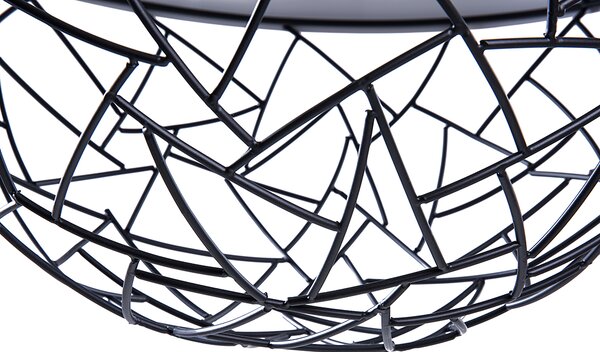 Závesná lampa medená čierna oceľ geometrický okrúhly tvar tienidlo na 1 žiarovku moderný štýl obývačka jedáleň