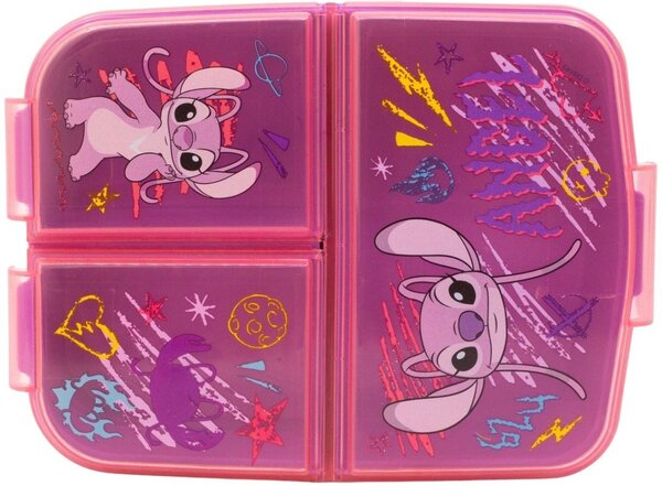 Multibox na desiatu Lilo & Stitch - motív Angel - s 3 priehradkami