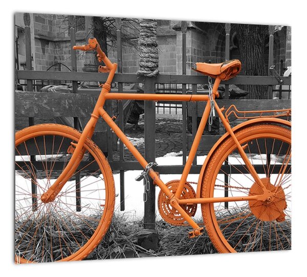 Obraz oranžového kolesá (Obraz 30x30cm)