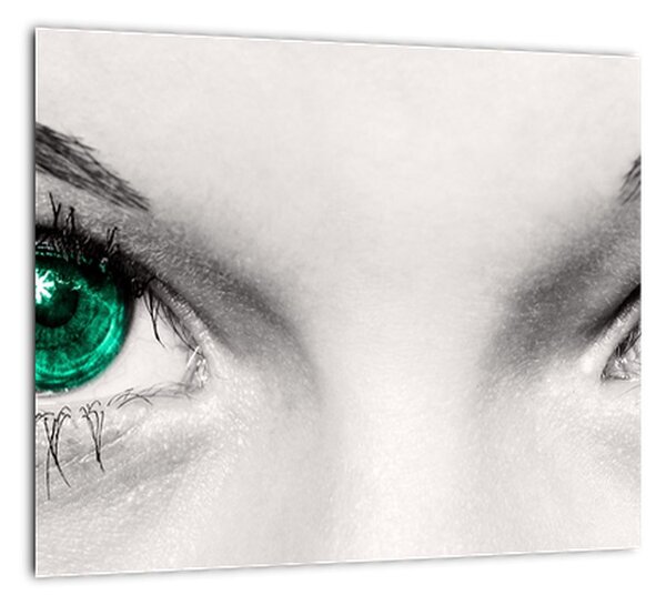 Obraz - detail zelených očí (Obraz 30x30cm)