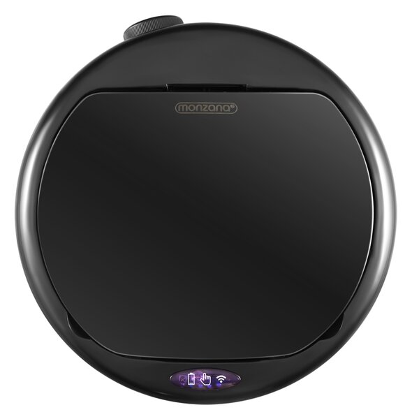 Bezdotykový odpadkový kôš s USB 40 L - strieborný