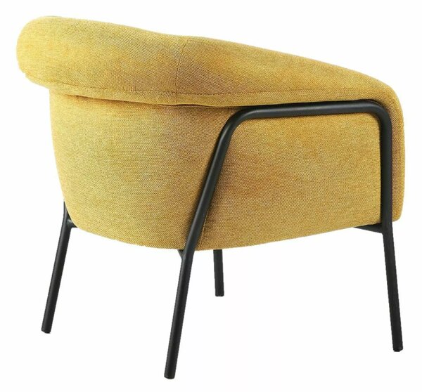 Dizajnové kreslo CLOVER BREGO, horčicové BREGO 68