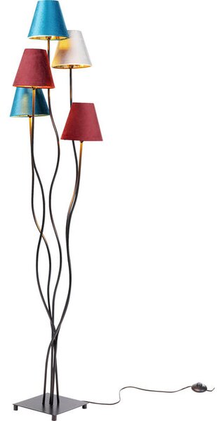 Kare Design Stojaca lampa Flexible Velvet Black