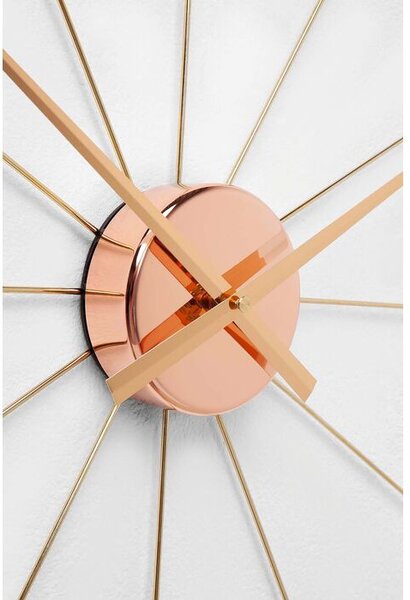 Kare Design Nástenné hodiny Umbrella Rose Gold