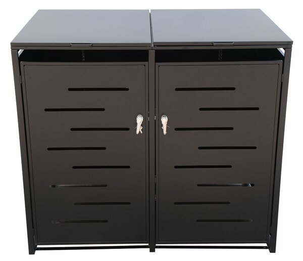 Furnigo Prístrešok na odpadkové koše Arel 132x80x116 cm - antracit