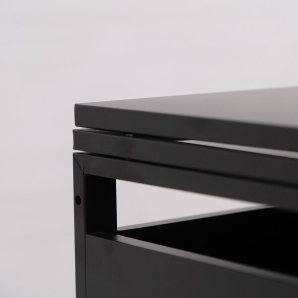 Furnigo Prístrešok na odpadkové koše Arel 132x80x116 cm - antracit