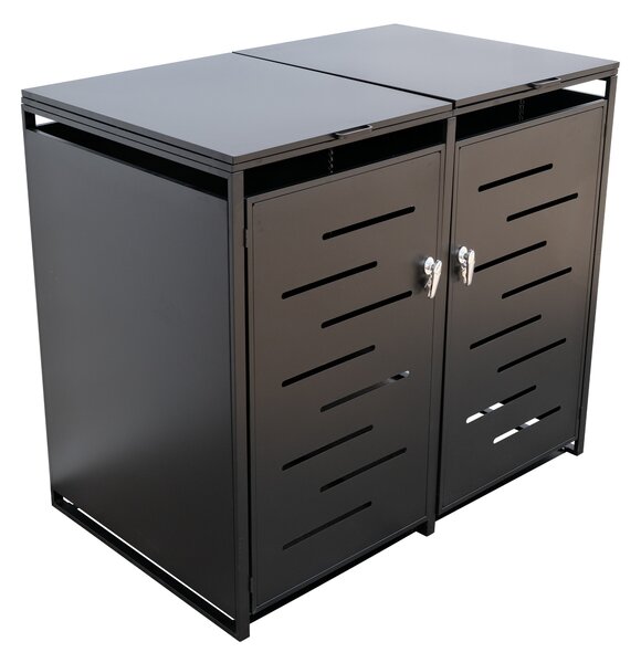 Furnigo Prístrešok na odpadkové koše Arel 132x80x116 cm - antracit