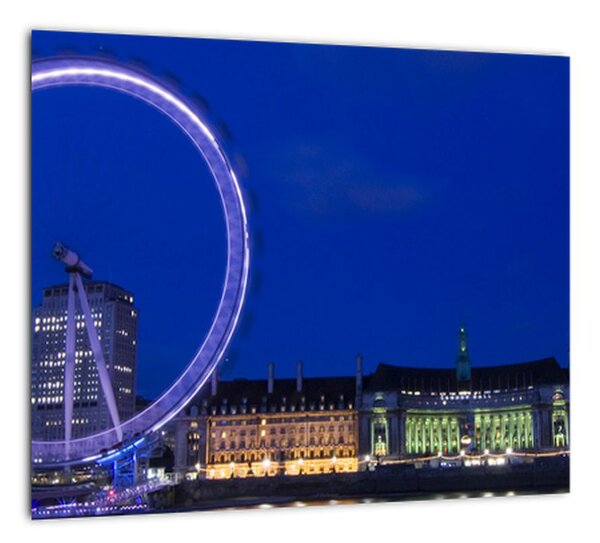 Nočné Londýnske oko - obrazy (Obraz 30x30cm)