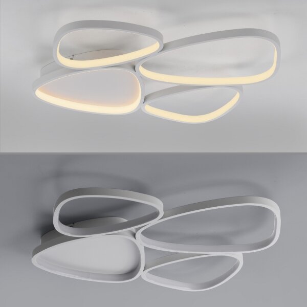 Schöner Wohnen 14038-16 - Stmievateľné LED stropné svietidlo PEBBLES LED/35,5W/230V biela