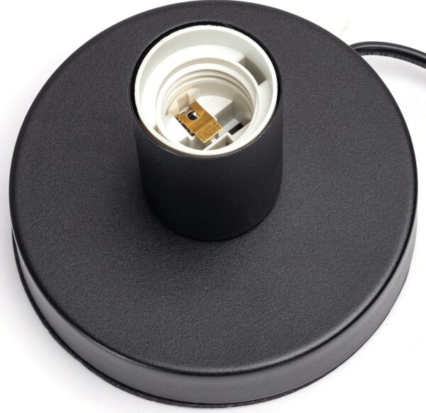 Aigostar - Stolná lampa 1xE27/60W/230V čierna