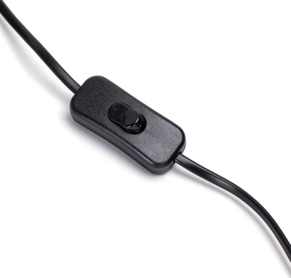 Aigostar - Stolná lampa 1xE27/60W/230V čierna
