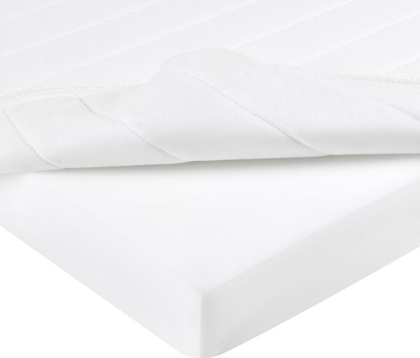 Penový matrac na rozťahovaciu posteľ biely 90 x 130/160/200 cm stredne tvrdý PU pena rastúci matrac pre deti snímateľný poťah detská izba