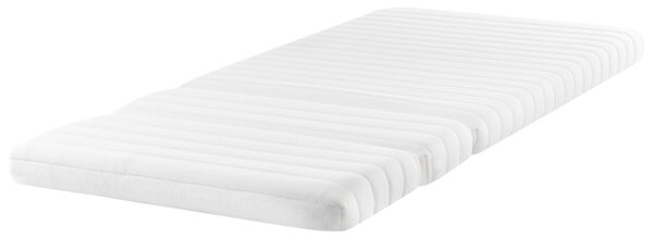 Penový matrac na rozťahovaciu posteľ biely 90 x 130/160/200 cm stredne tvrdý PU pena rastúci matrac pre deti snímateľný poťah detská izba