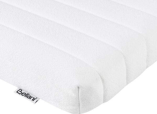 Penový matrac na rozťahovaciu posteľ biely 90 x 130/160/200 cm stredne tvrdý PU pena rastúci matrac pre deti snímateľný poťah detská izba