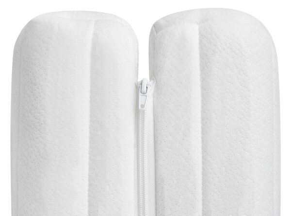 Penový matrac na rozťahovaciu posteľ biely 90 x 130/160/200 cm stredne tvrdý PU pena rastúci matrac pre deti snímateľný poťah detská izba
