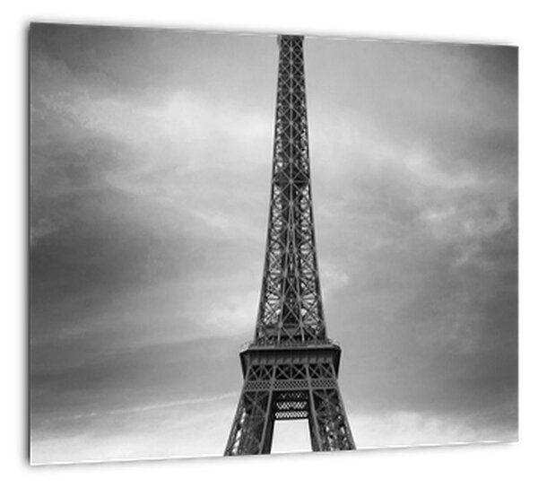 Trabant u Eiffelovej veže - obraz na stenu (Obraz 30x30cm)