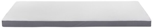Penový matrac biely 90 x 200 cm odnímateľný poťah na zips stredne tvrdý spálňa
