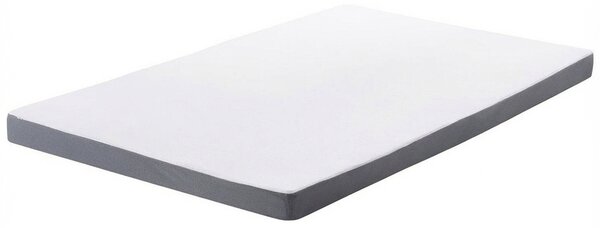 Penový matrac biely 90 x 200 cm odnímateľný poťah na zips stredne tvrdý spálňa