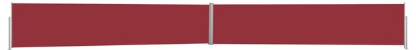Zaťahovacia bočná markíza na terasu 140x1200 cm, červená